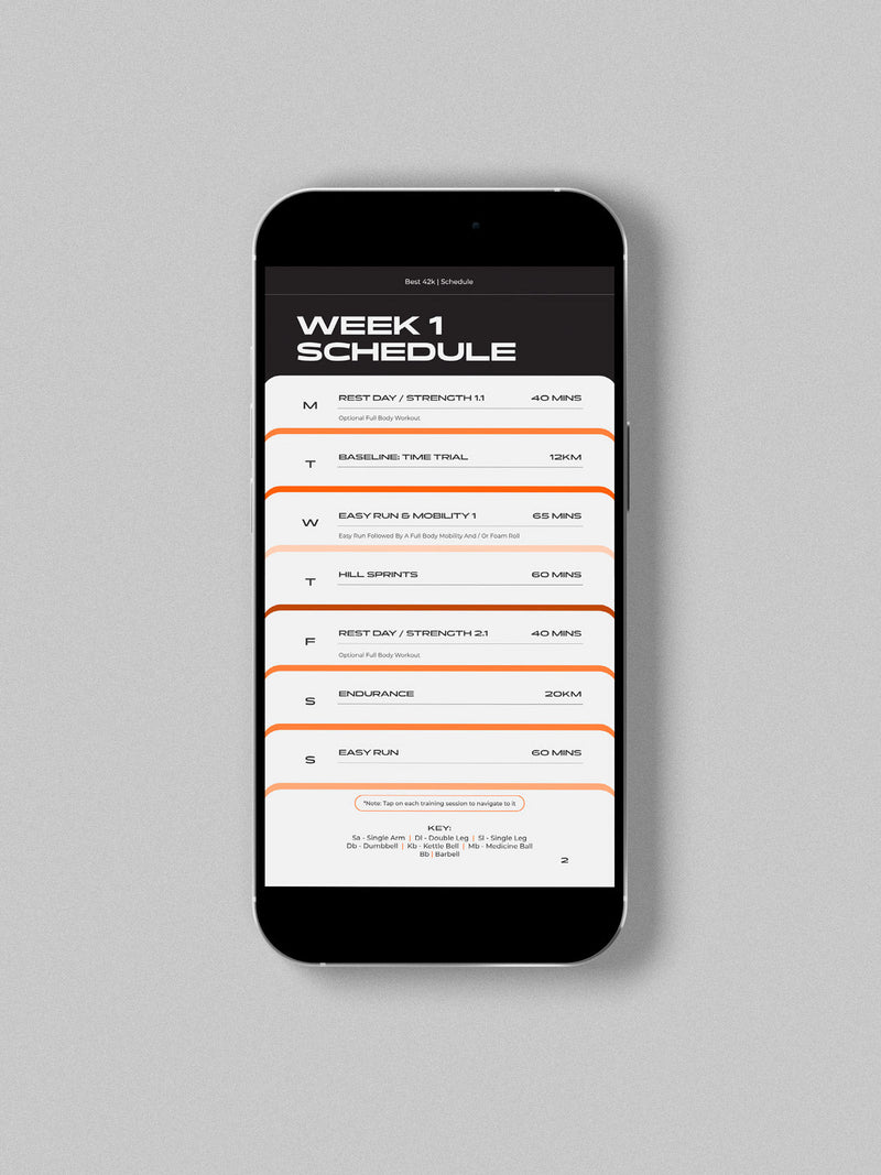 Marathon Program | Run Your BEST 42km (Advanced)