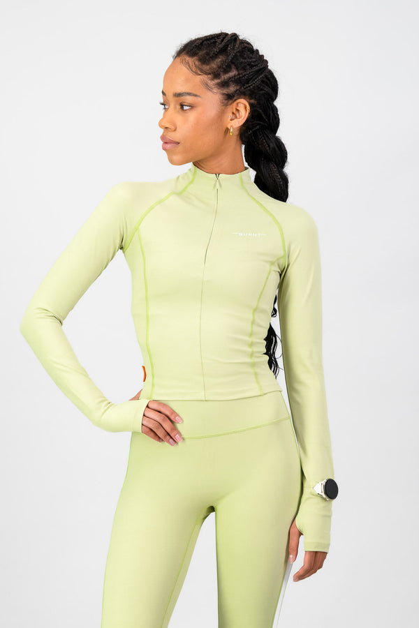 Tempo 1/4 Zip - Aloe