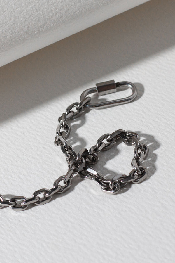 Lock Chain Bracelet - Silver