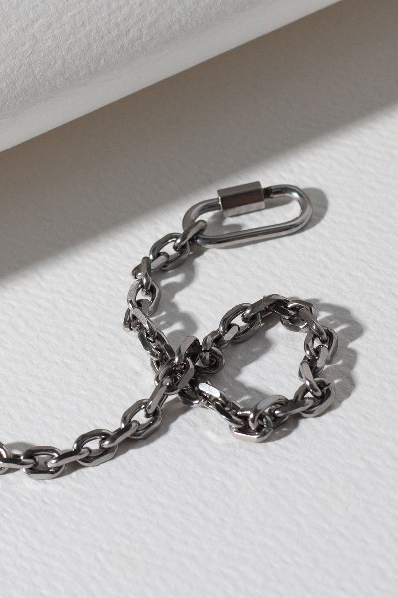 Lock Chain Bracelet - Silver