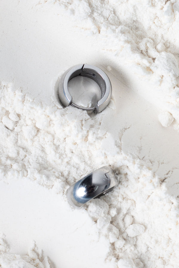 Huggies Earrings - Silver