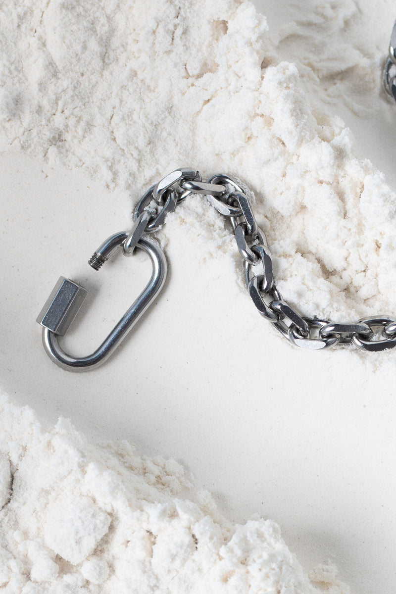 Lock Chain Bracelet - Silver