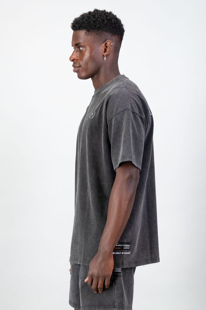 Ultra Heavy Oversized Tee - Acid Black