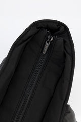 Quilted Tote Bag - Black