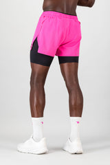 SprintRacer Men's 2-in-1 Pro Short - Electric Pink