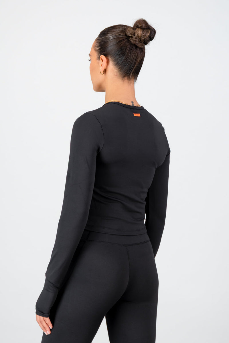 Essential Olivia Fitted Long Sleeve - Black
