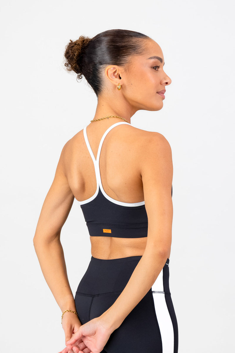Lua Sports Bra - Black & White